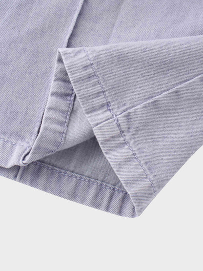 Stitched Pleated Skirt-Lavender