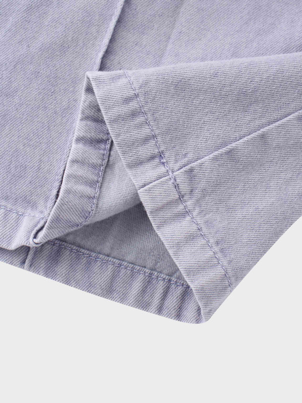 Stitched Pleated Skirt-Lavender