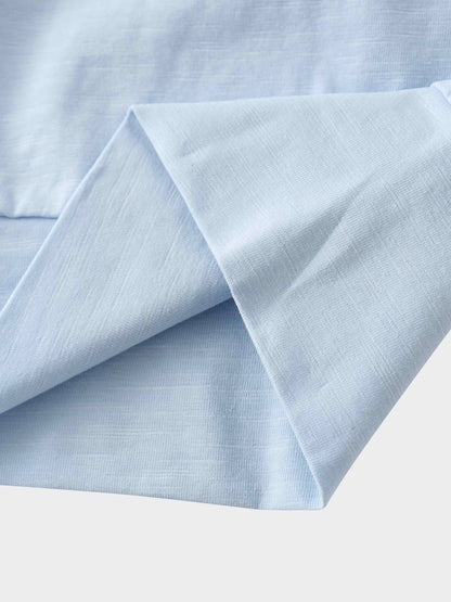 Crew Bomber Tee-Light Blue