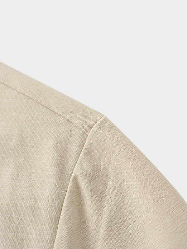 Crew Bomber Tee-Taupe