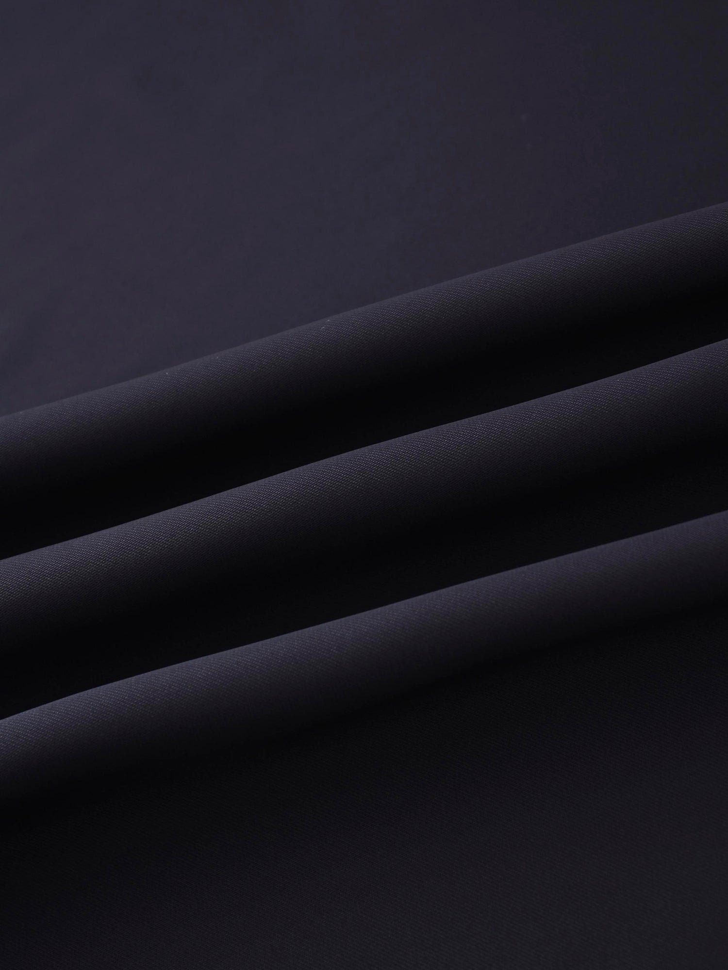 Faux Satin Bottom Flare Skirt-Navy