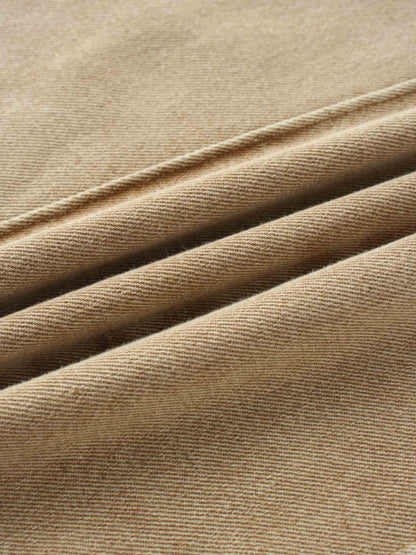 Denim Seamed Skirt-Tan Wash