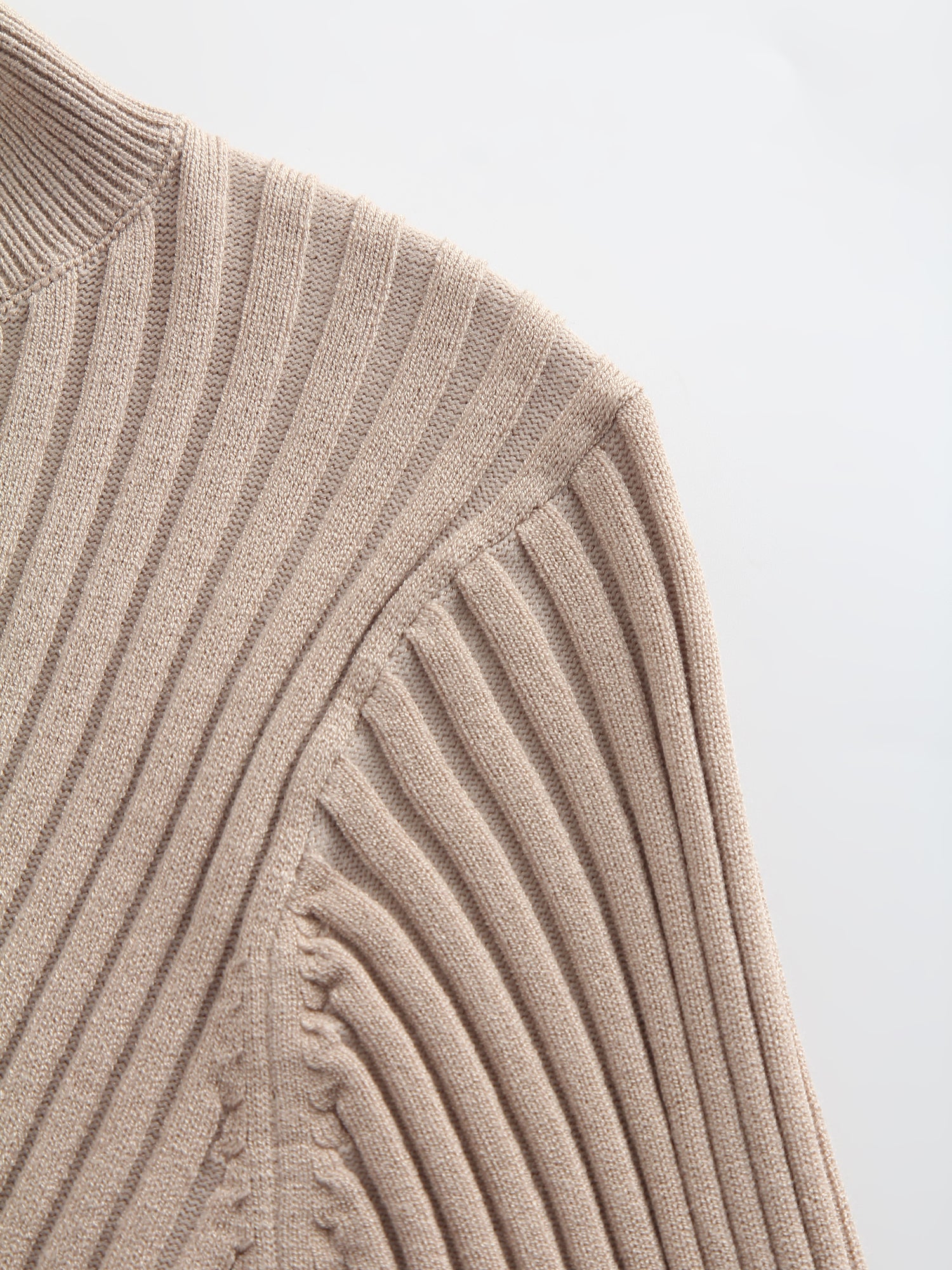 Crew Knit Satin Dress-Sand