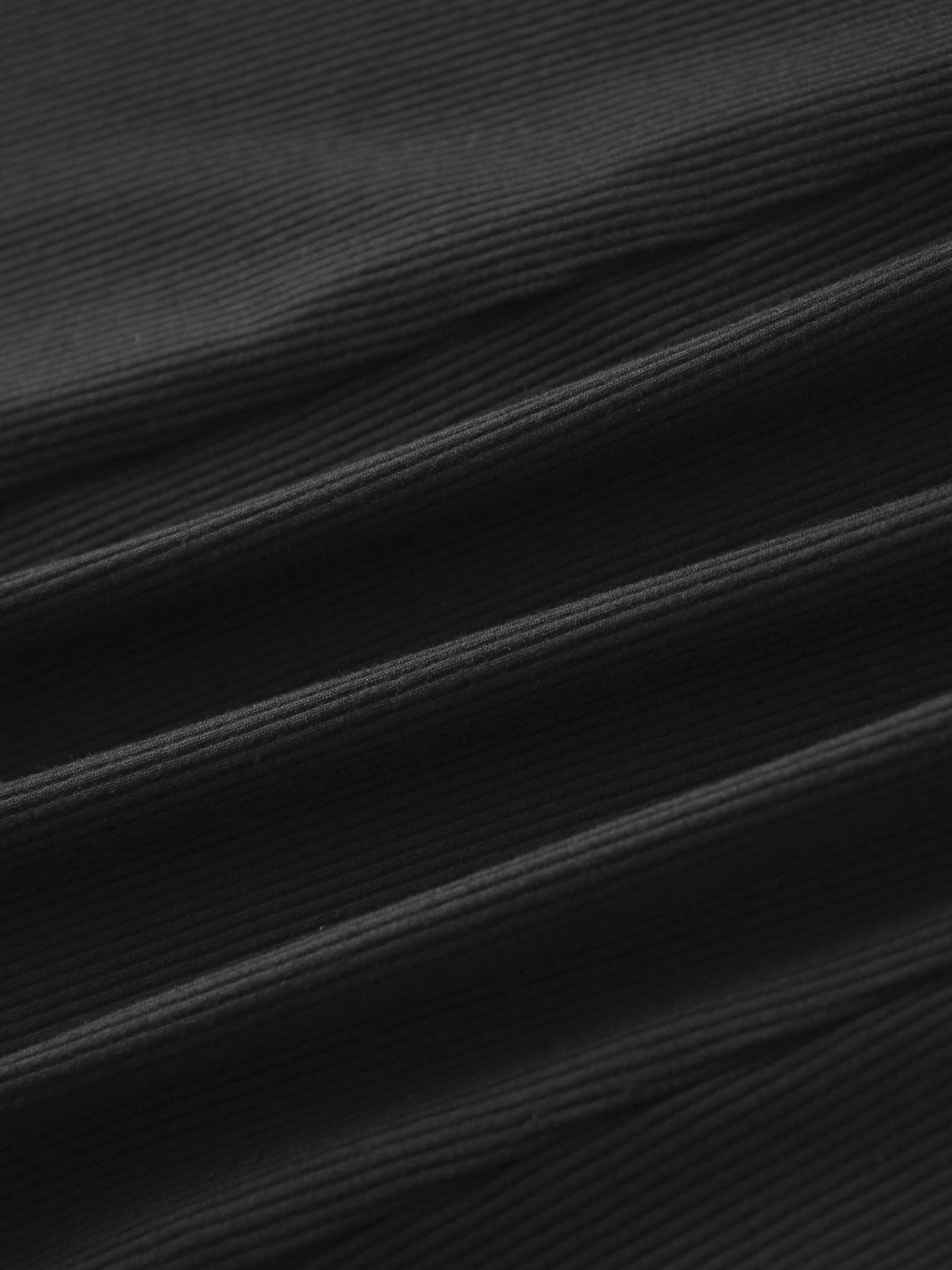 Panel Ribbed Skirt 33&quot;-Black