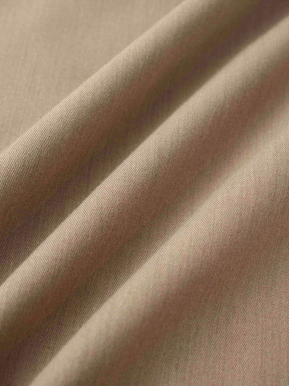 Side Loop Straight Maxi Skirt-Tan