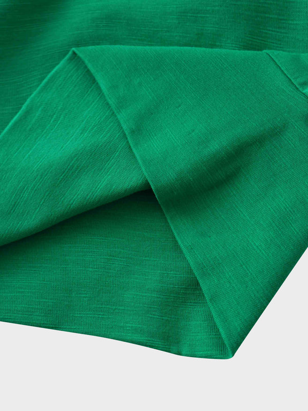 Crew Bomber Tee-Kelly Green
