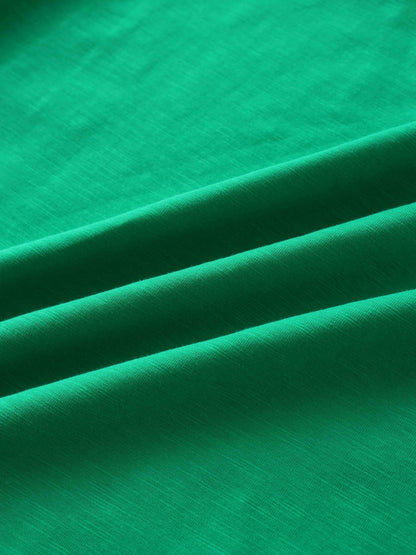 Crew Bomber Tee-Kelly Green