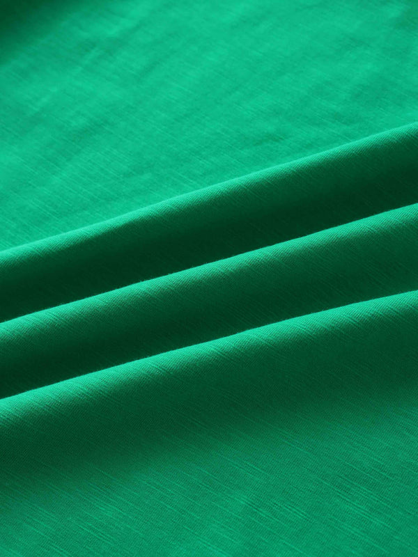 Crew Bomber Tee-Kelly Green