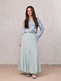 Lightweight Bubble Skirt-Dusty Mint