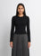 LIGHTWEIGHTRIBBED CARDIGAN BLACK