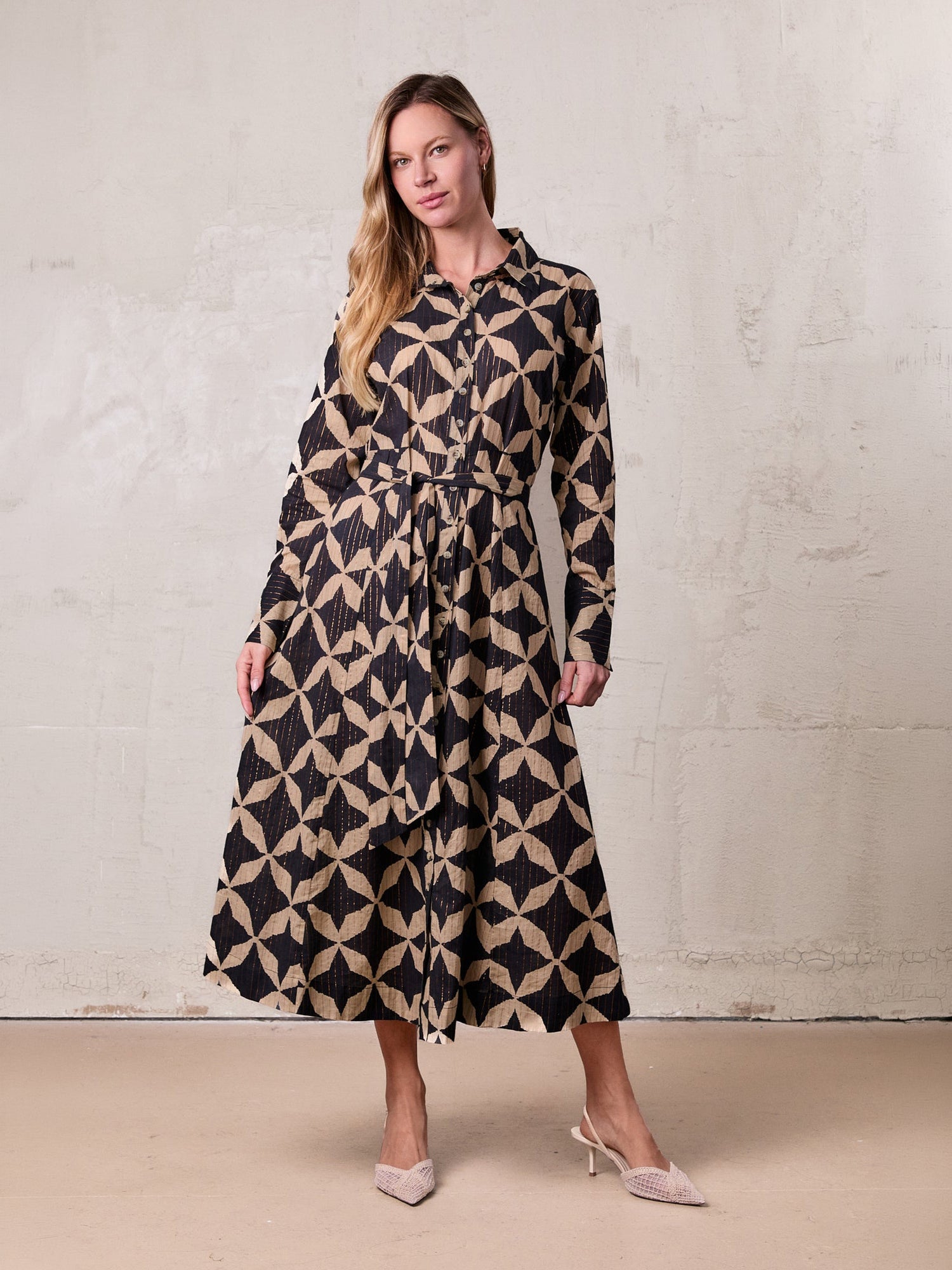 Lightweight Shirtdress-Floral