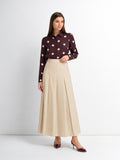 Lux Satin Pleated Skirt 37
