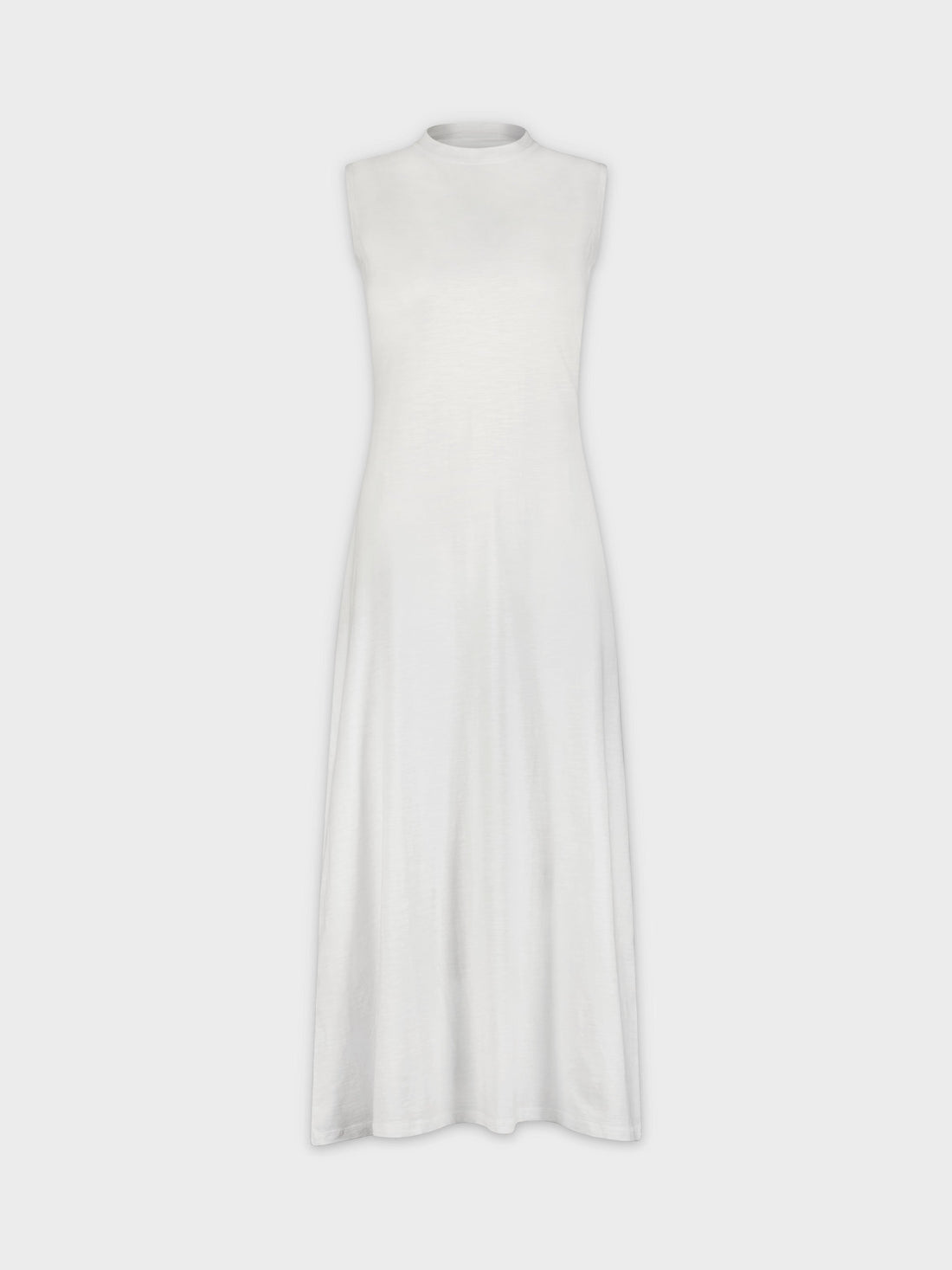 VESTIDO MAXI SIN MANGAS-BLANCO