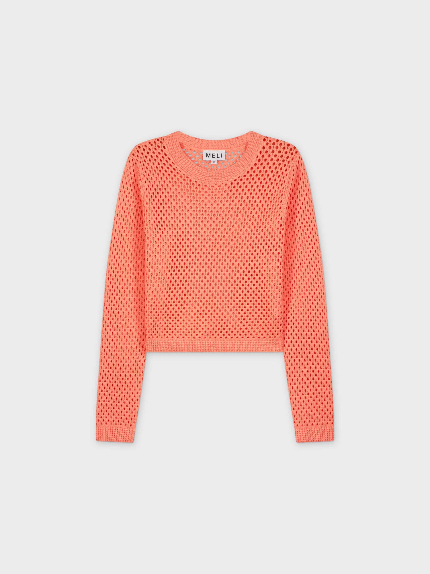 CROCHET SWEATER-SALMON