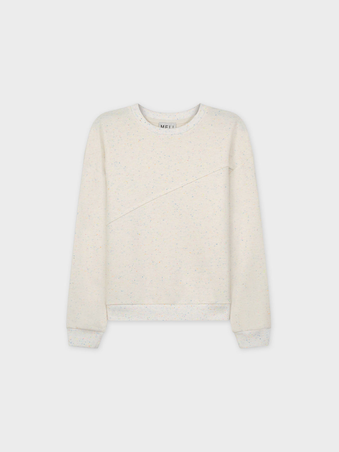 SPECKLED SWEATER-WHITE