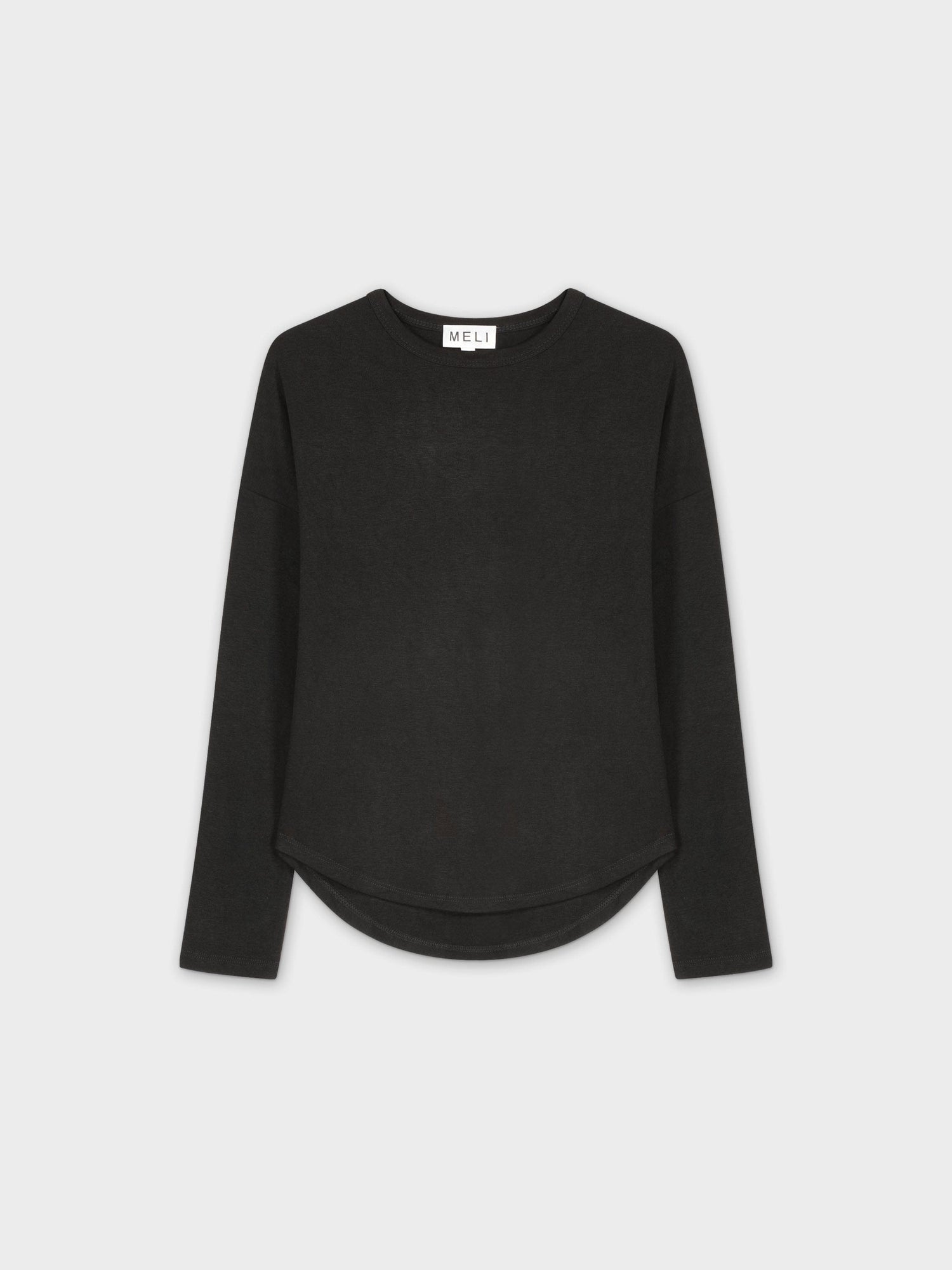 Heathered Swing Top-Black