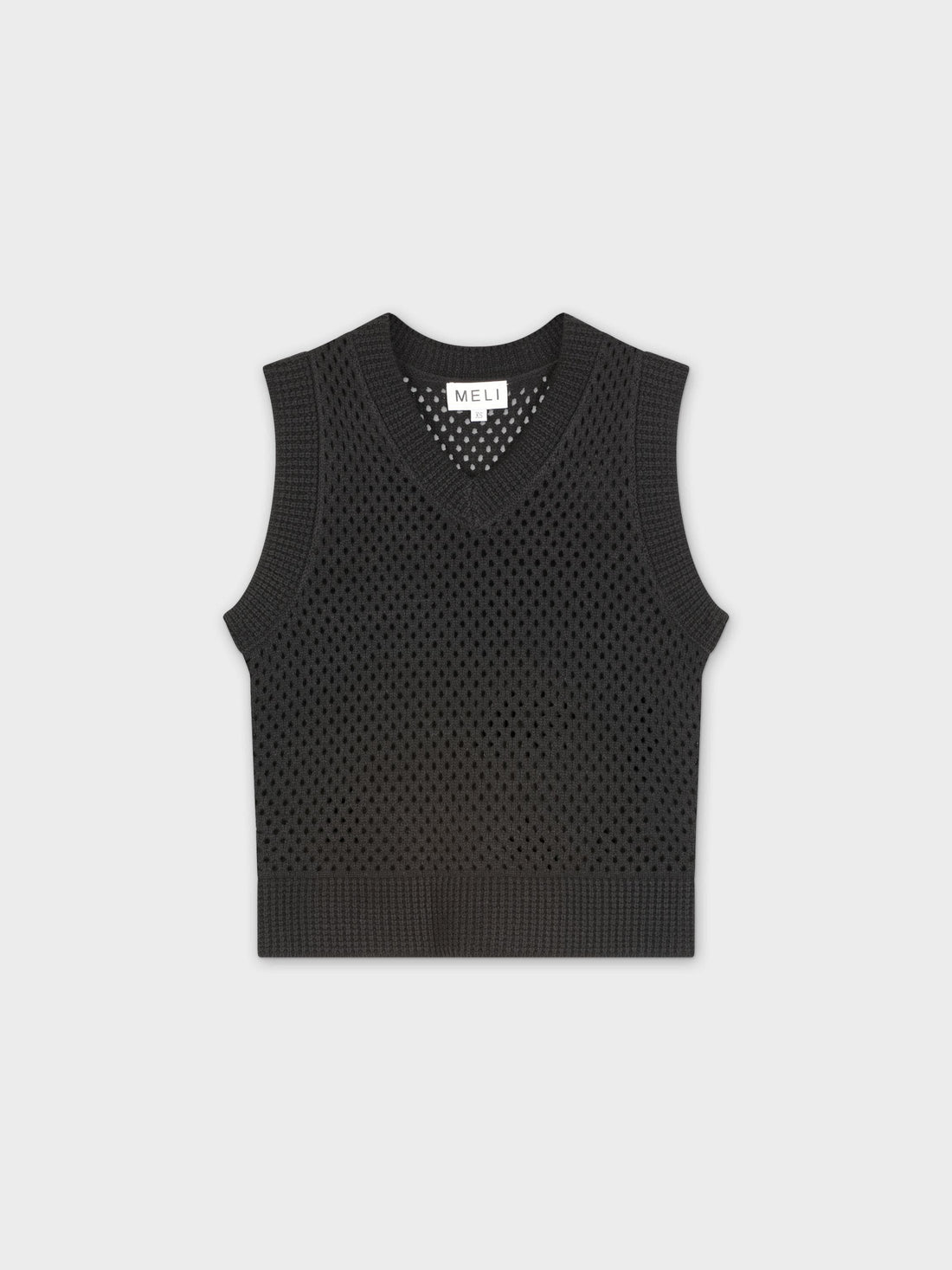 Crochet Vest-Black