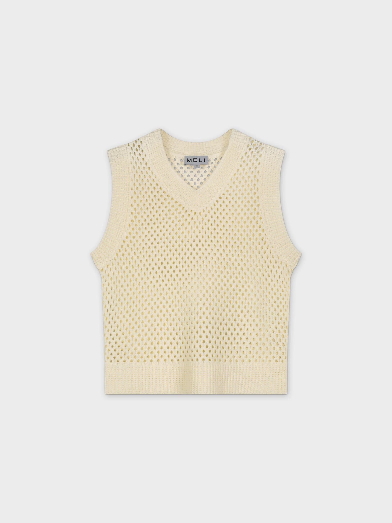 Crochet Vest-Cream