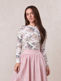 Basic Printed T-shirt-Floral Bunch