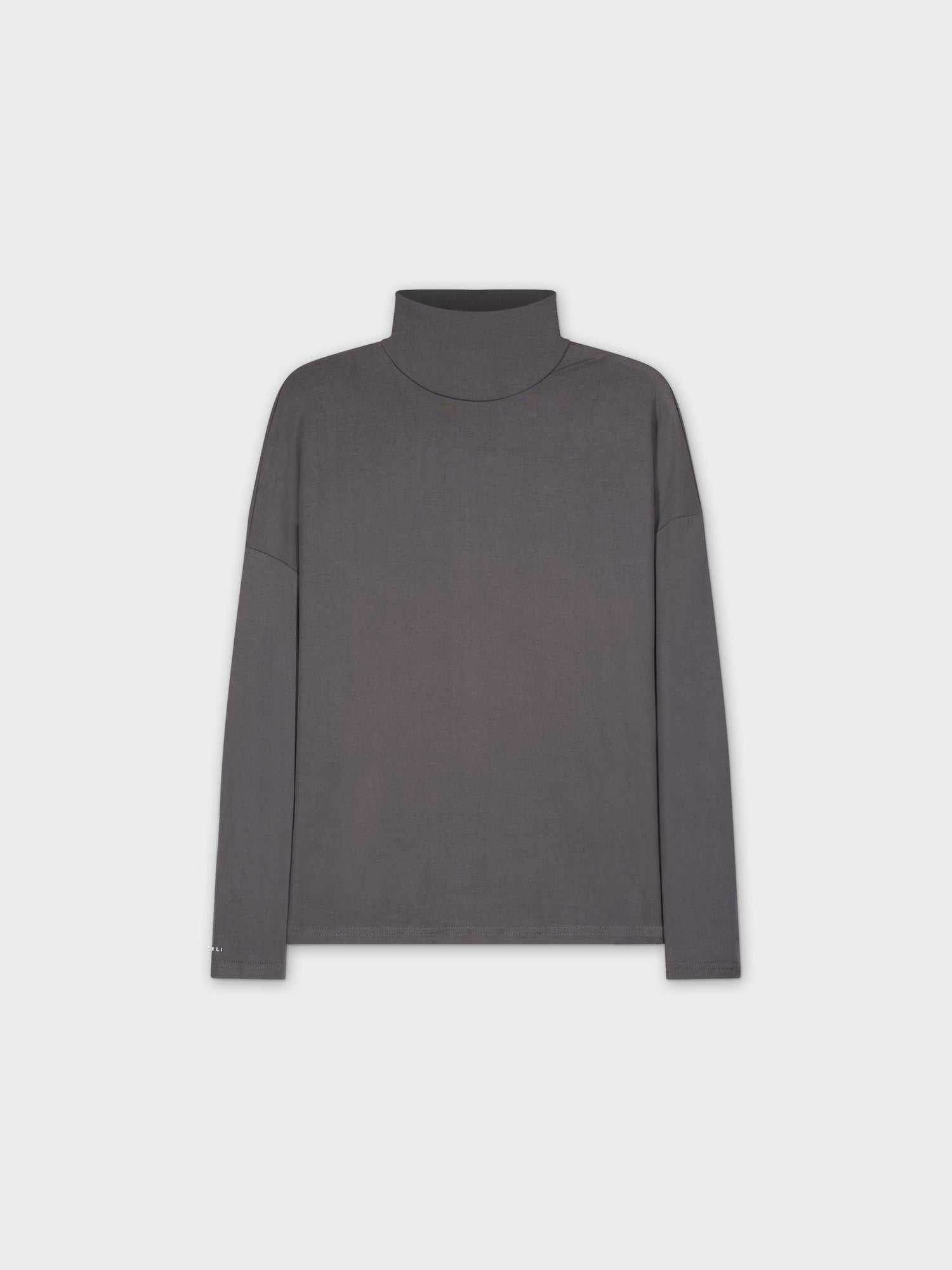 SWING TURTLENECK-CHARCOAL GREY