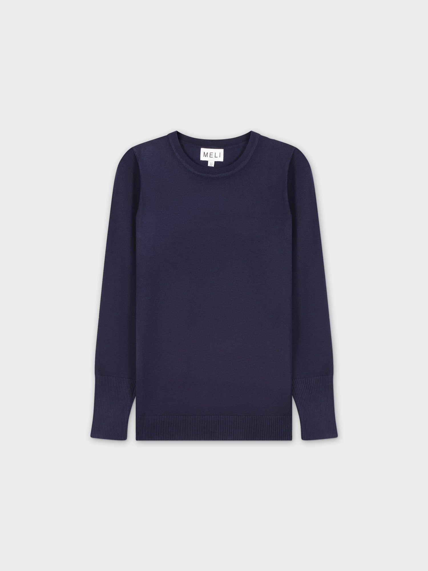 BASIC CREW SWEATER (LS) - NAVY