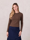 CLASSIC TEE LONG SLEEVE-DARK BROWN