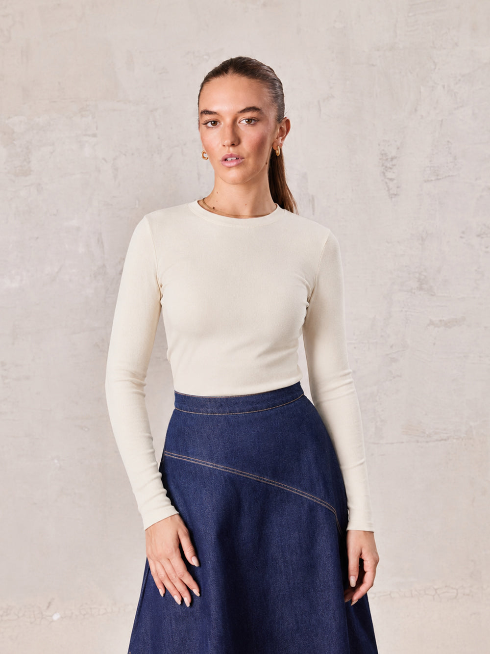 CLASSIC TEE LONG SLEEVE-IVORY