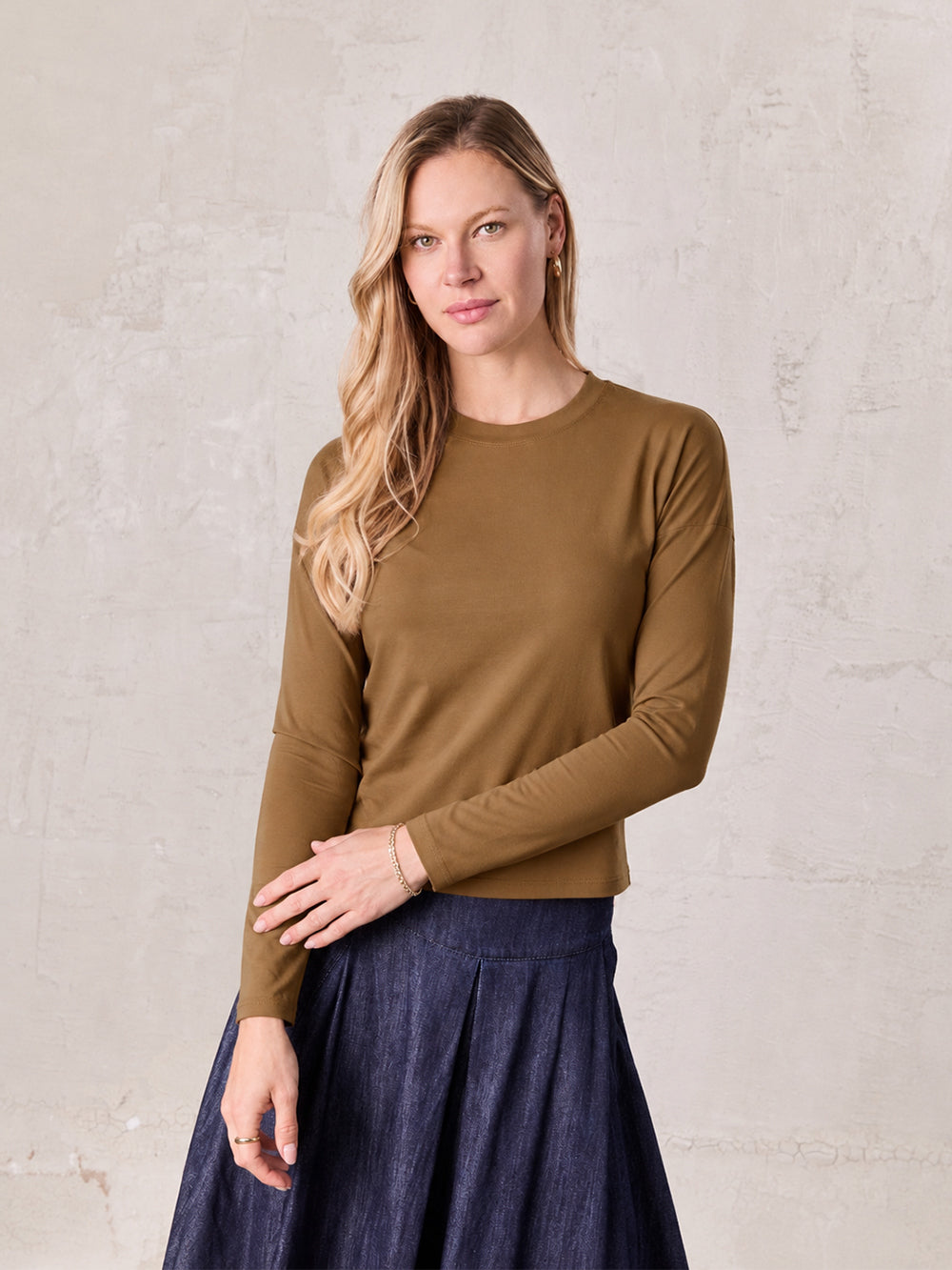CLASSIC TEE LONG SLEEVE-MOCHA BROWN