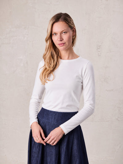 CLASSIC TEE LONG SLEEVE-WHITE