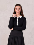 White Collar Polo-Black