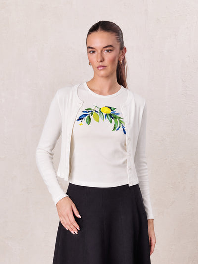 Sleeveless Tee-Lemon