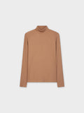 RIBBED TURTLENECK-MOCHA