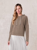 ZIP UP HOODIE-TAUPE