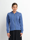 Lightweight Zip Up Hoodie - Denim Blue
