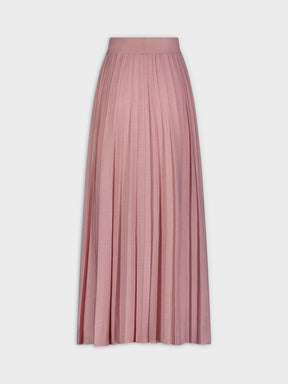 FLAT FRONT PLEATED SKIRT 35"-PINK