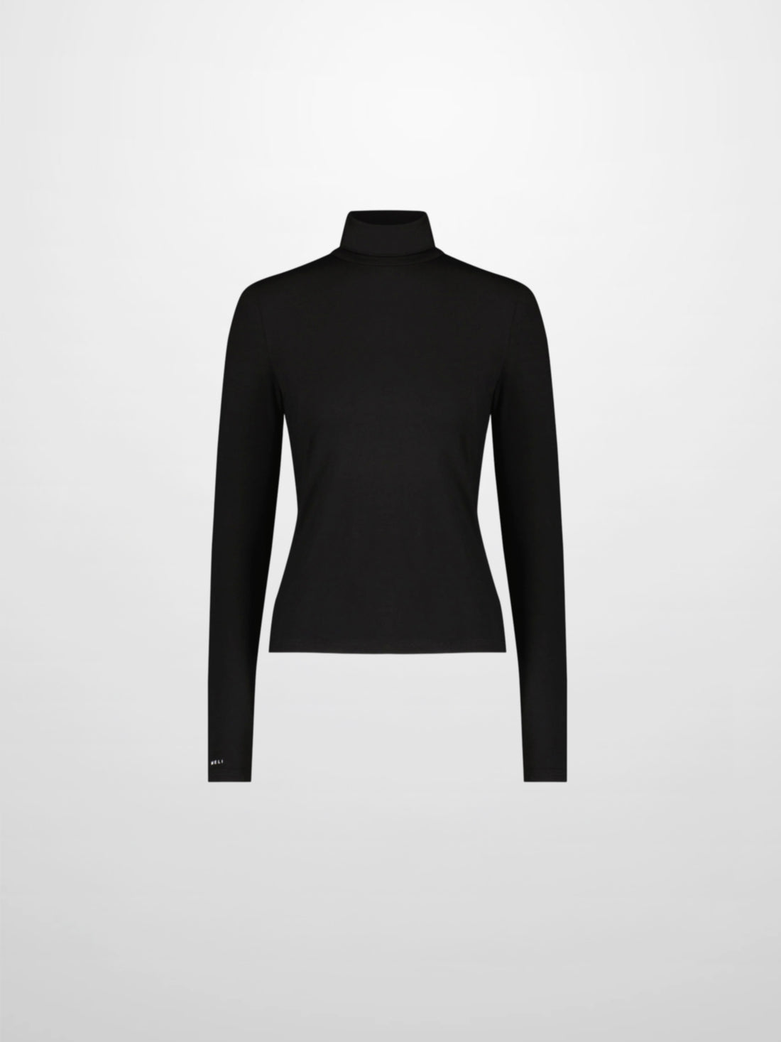 MODAL TURTLENECK LONG SLEEVE-BLACK