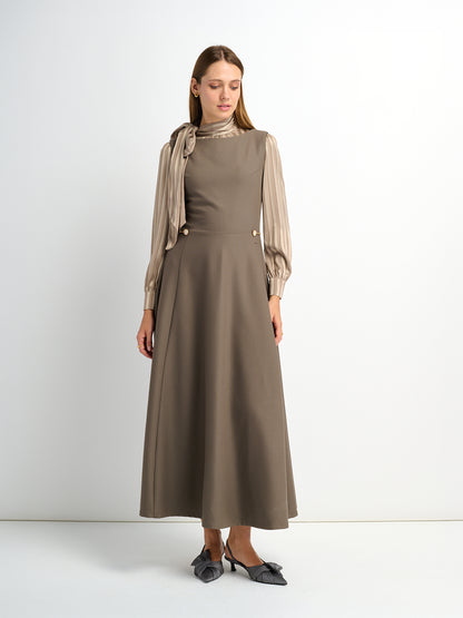 Side Chain Detail Jumper - Taupe