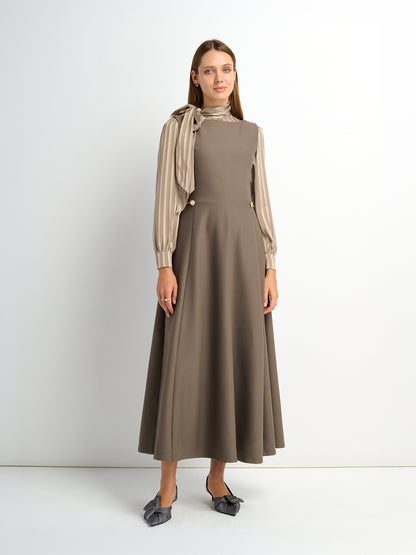 Side Chain Detail Jumper - Taupe
