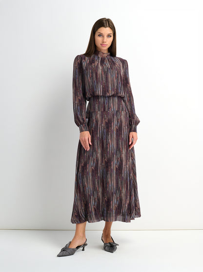 Waist Yoke Dress - Brushed Color