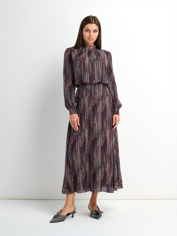 Waist Yoke Dress - Brushed Color