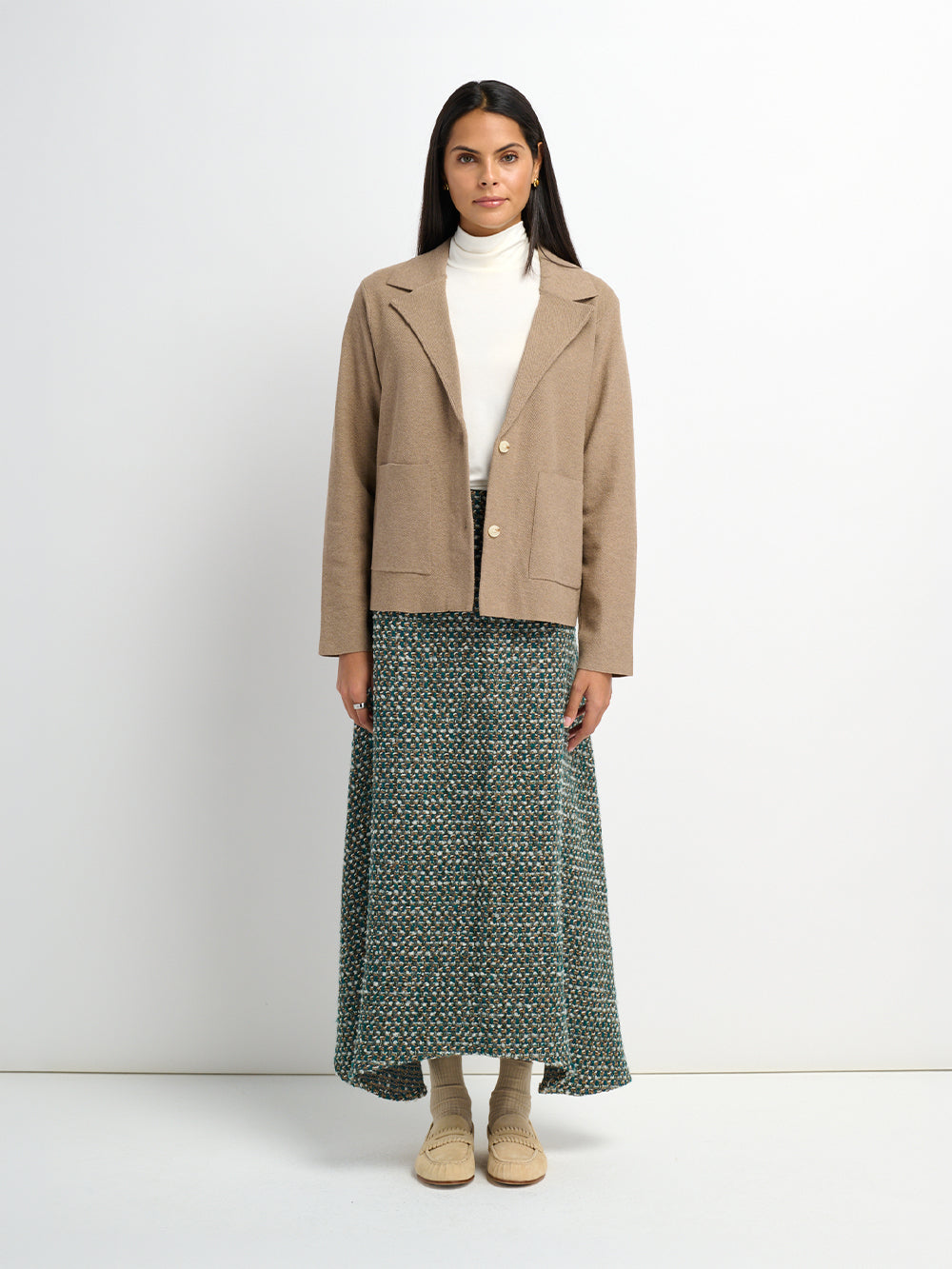 Aline High Low Skirt - Teal