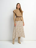 Aline High Low Skirt - Brown