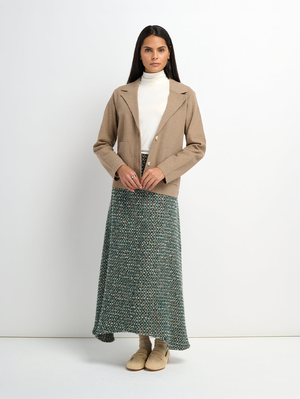 Aline High Low Skirt - Teal