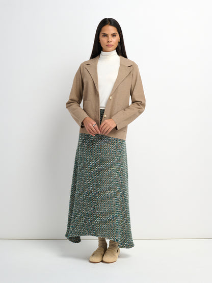 Aline High Low Skirt - Teal