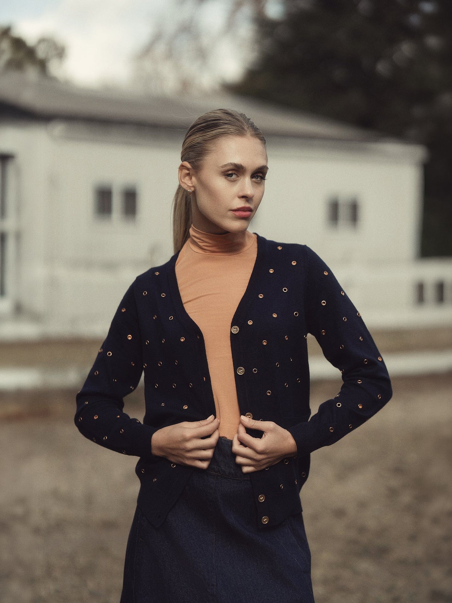 MODAL TURTLENECK LONG SLEEVE-BRONZE