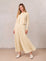 SLEEVELESSPLEAT BOTTOM DRESS YELLOW