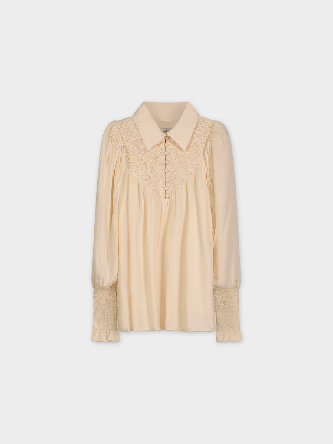 BLUSA AHUMADA-CREMA