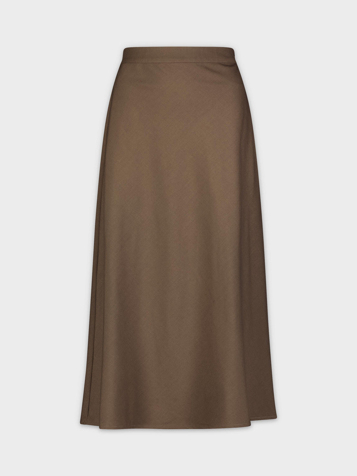 Classic A-Line Skirt-Brown