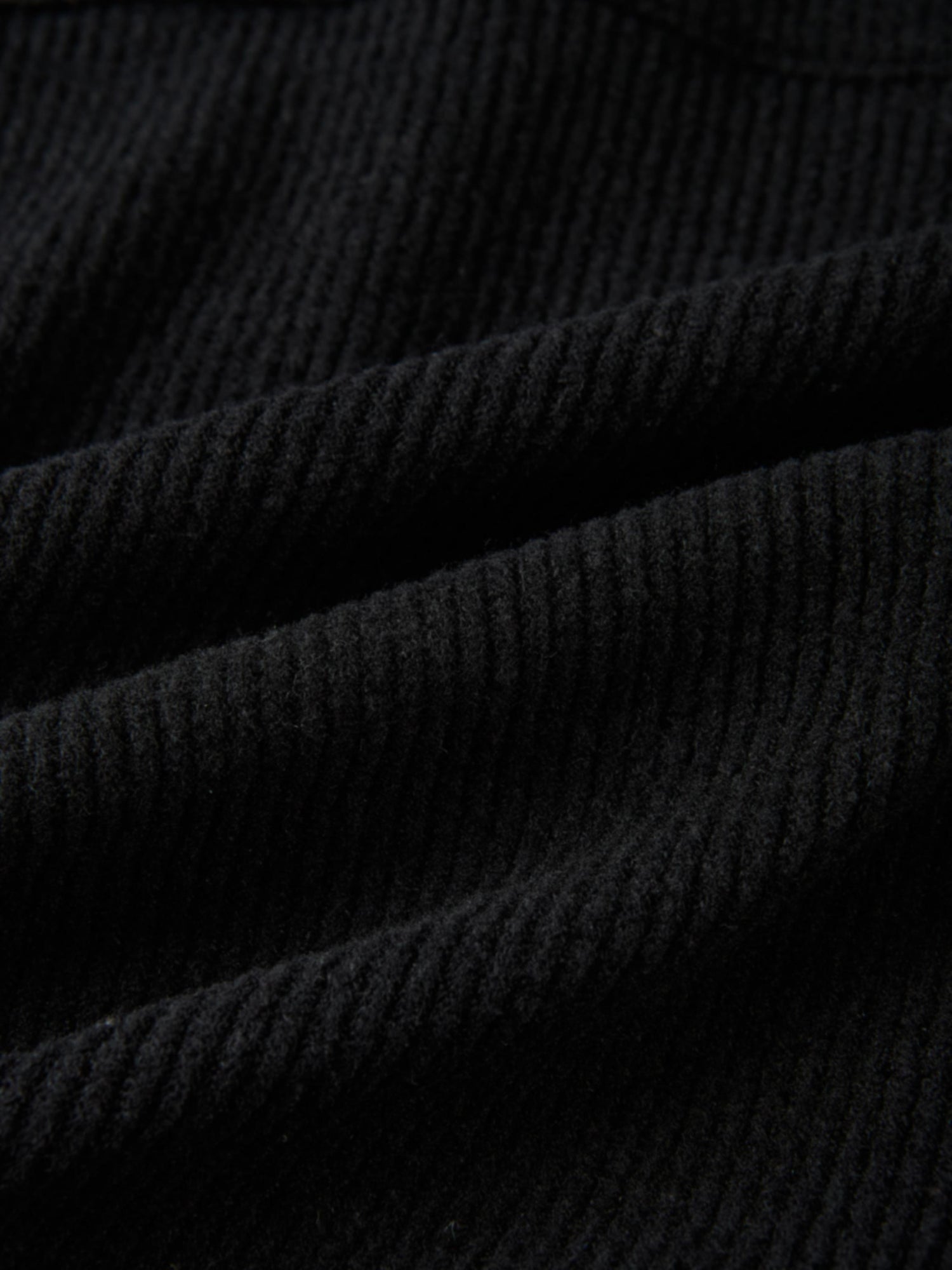 Soft Ribbed Crop Jacket - Black