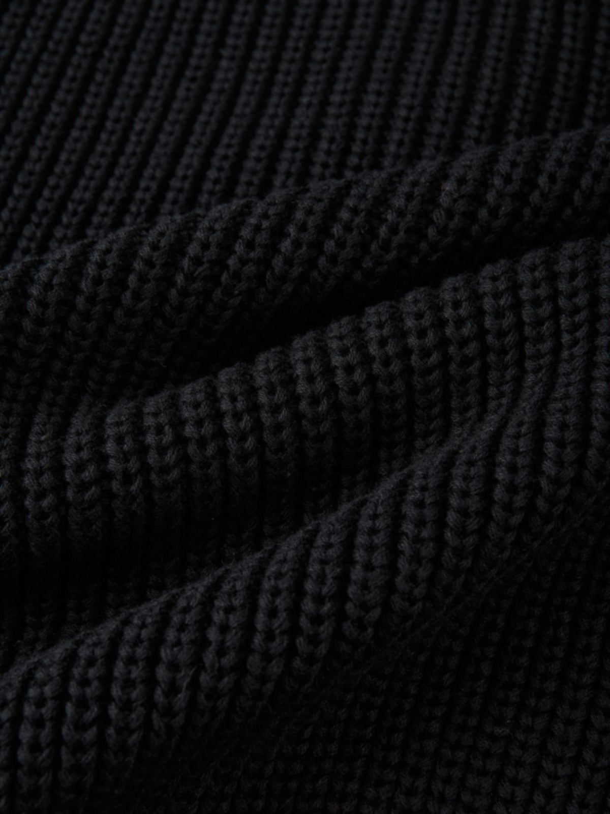 Shirt Collar Sweater - Black/Solid White
